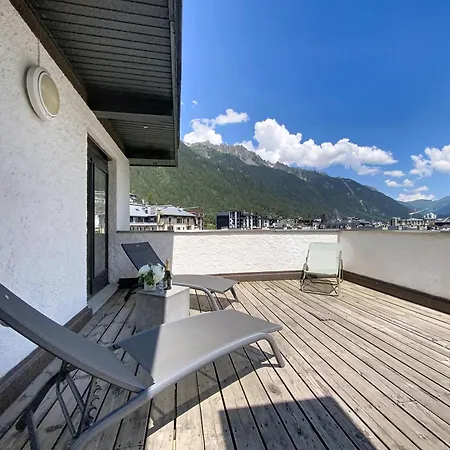 شقة Two Bedroom Apartment, Hypercenter, Terrace Mont Blanc, Parking شامونكس